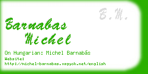 barnabas michel business card