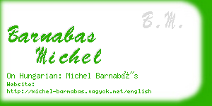 barnabas michel business card